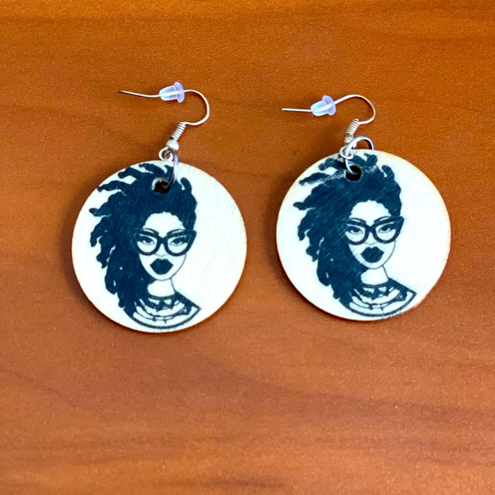 Small Wooden Earrings
